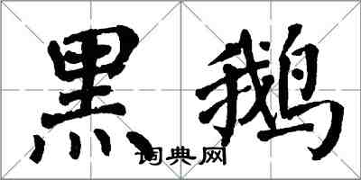 翁闓運黑鵝楷書怎么寫