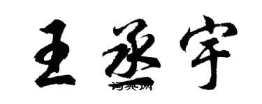 胡問遂王丞宇行書個性簽名怎么寫