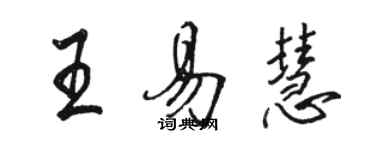 駱恆光王易慧行書個性簽名怎么寫