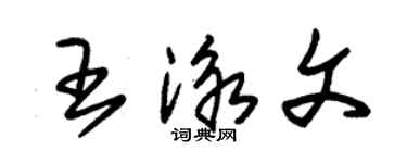 朱錫榮王泳文草書個性簽名怎么寫