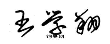 朱錫榮王學翔草書個性簽名怎么寫