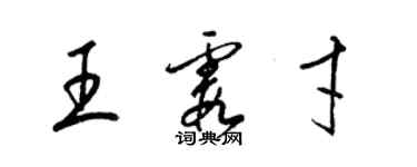 梁錦英王霞才草書個性簽名怎么寫