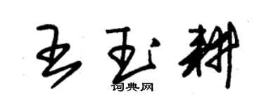 朱錫榮王玉耕草書個性簽名怎么寫