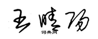 朱錫榮王晴陽草書個性簽名怎么寫