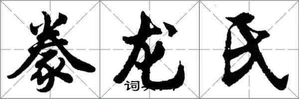 胡問遂豢龍氏行書怎么寫