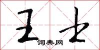 王士怎么寫好看