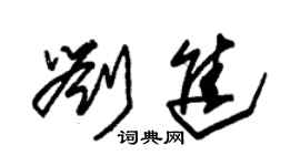 朱錫榮劉進草書個性簽名怎么寫