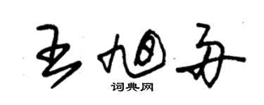 朱錫榮王旭舟草書個性簽名怎么寫