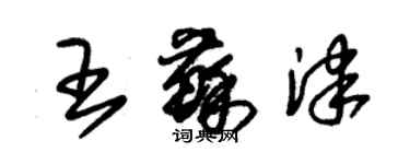 朱錫榮王蘇津草書個性簽名怎么寫