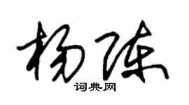 朱錫榮楊陳草書個性簽名怎么寫