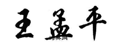 胡問遂王孟平行書個性簽名怎么寫