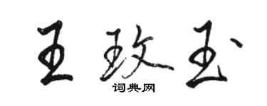 駱恆光王玫玉行書個性簽名怎么寫