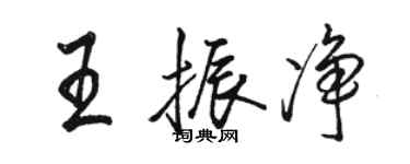 駱恆光王振淨行書個性簽名怎么寫