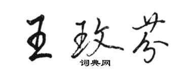 駱恆光王玫芬行書個性簽名怎么寫