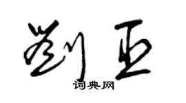 曾慶福劉臣草書個性簽名怎么寫