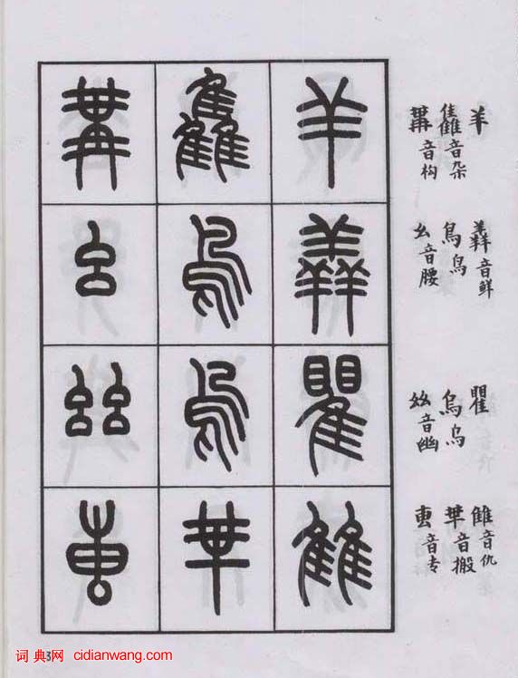 王福庵篆書《說文部目》