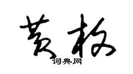 朱錫榮黃枚草書個性簽名怎么寫