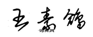 朱錫榮王素鴿草書個性簽名怎么寫