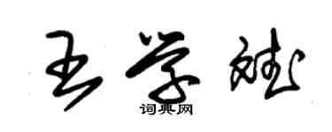 朱錫榮王學斌草書個性簽名怎么寫