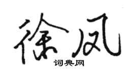 駱恆光徐鳳行書個性簽名怎么寫