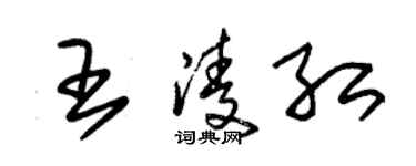 朱錫榮王凌紅草書個性簽名怎么寫