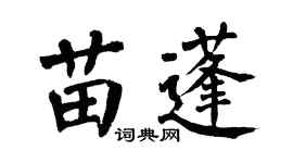 翁闓運苗蓬楷書個性簽名怎么寫