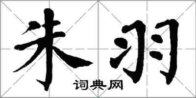 翁闓運朱羽楷書怎么寫