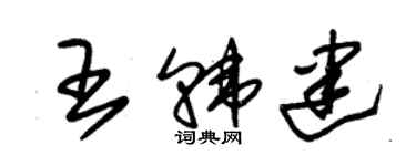 朱錫榮王韓建草書個性簽名怎么寫