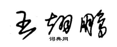 朱錫榮王翊鵬草書個性簽名怎么寫