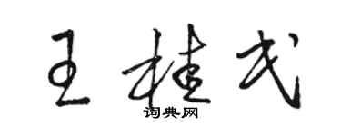 駱恆光王桂民草書個性簽名怎么寫
