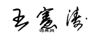 朱錫榮王憲濤草書個性簽名怎么寫