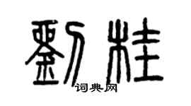 曾慶福劉桂篆書個性簽名怎么寫