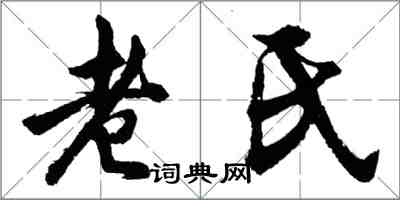 胡問遂老氏行書怎么寫