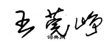 朱錫榮王莞崢草書個性簽名怎么寫