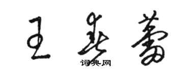 駱恆光王春蕾草書個性簽名怎么寫