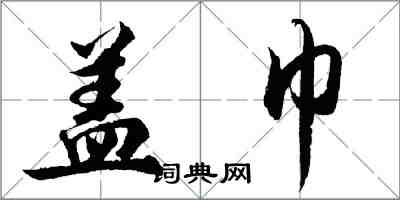 胡問遂蓋巾行書怎么寫