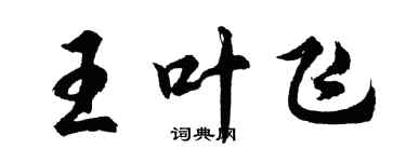 胡問遂王葉飛行書個性簽名怎么寫