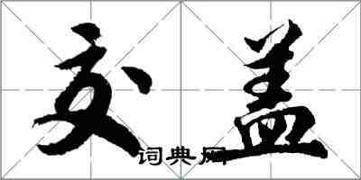 胡問遂交蓋行書怎么寫