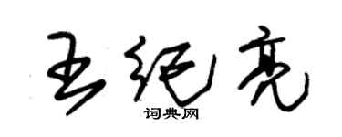 朱錫榮王紀亮草書個性簽名怎么寫