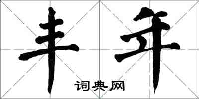 翁闓運豐年楷書怎么寫