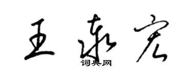 梁錦英王泰宏草書個性簽名怎么寫