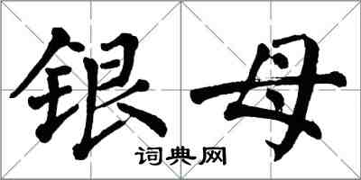 翁闓運銀母楷書怎么寫