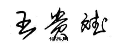 朱錫榮王貴斌草書個性簽名怎么寫