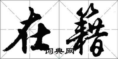 胡問遂在籍行書怎么寫