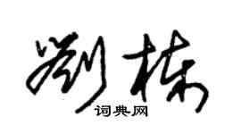 朱錫榮劉棟草書個性簽名怎么寫