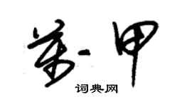 朱錫榮萬甲草書個性簽名怎么寫