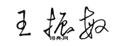 駱恆光王振敏草書個性簽名怎么寫