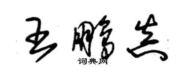 朱錫榮王鵬真草書個性簽名怎么寫