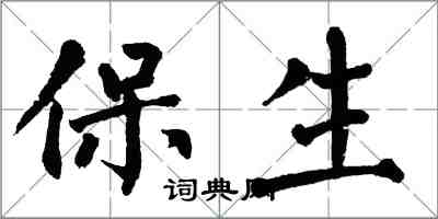 翁闓運保生楷書怎么寫