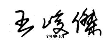 朱錫榮王峻傑草書個性簽名怎么寫